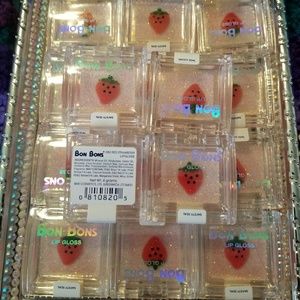Three Bon Bons strawberry lip gloss